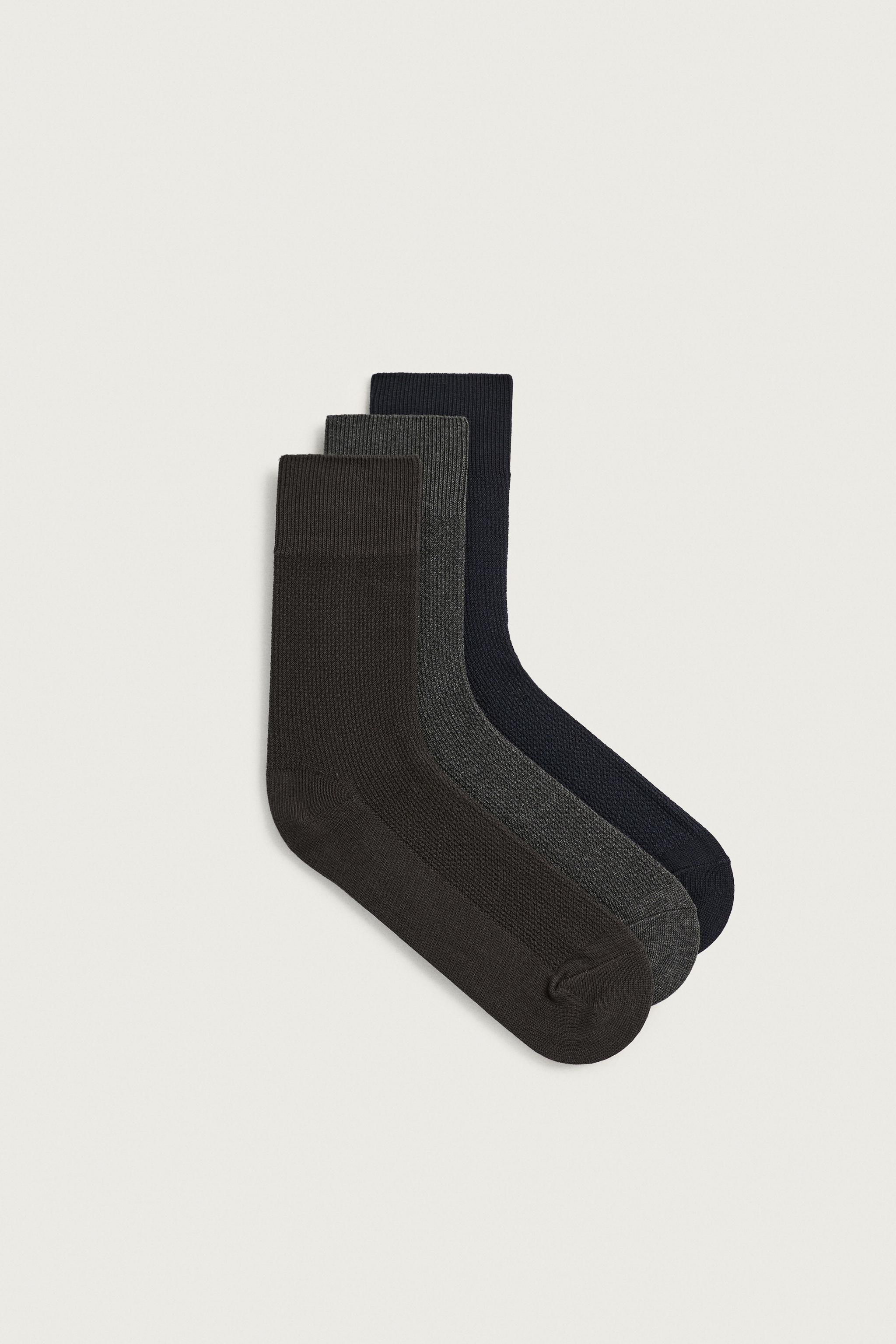 LOT DE 3 CHAUSSETTES TEXTURÉES